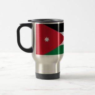 Flag of Jordan Travel/Commuter Mug