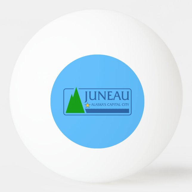 Flag of Juneau, Alaska Ping-Pong Ball (Front)