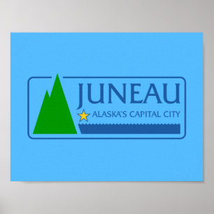 Flag of Juneau, Alaska Poster