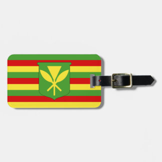 Flag of Kanaka Maoli - Hawaiian flag of Luggage Tag