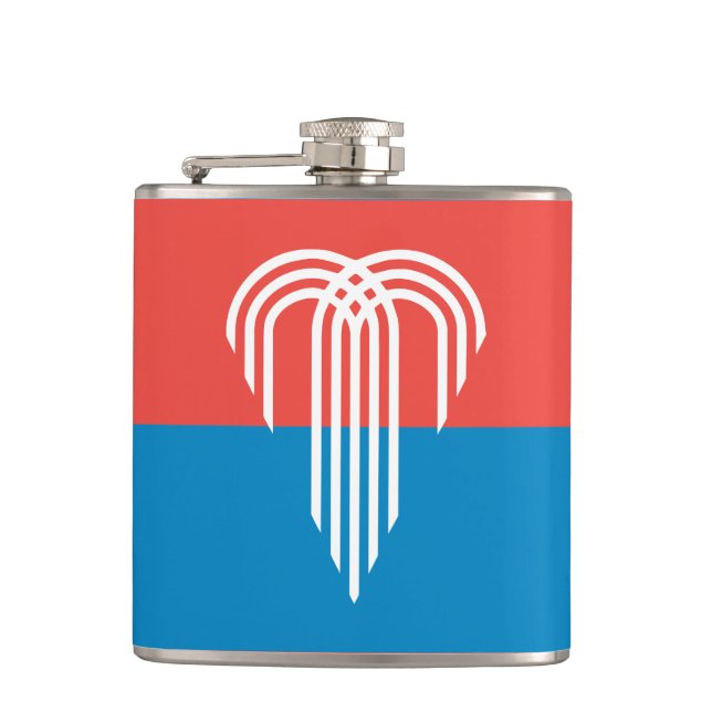 Flag of Kansas City, Missouri Hip Flask (Front)
