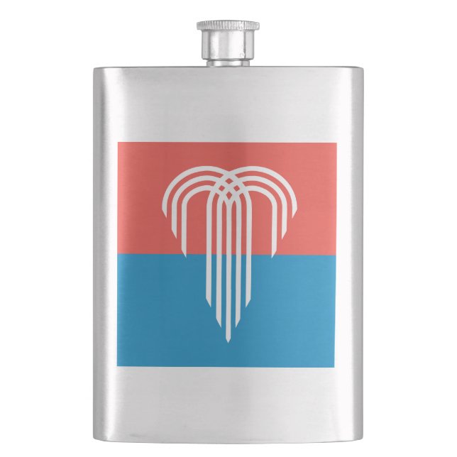 Flag of Kansas City, Missouri Hip Flask (Front)