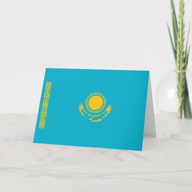 Flag of Kazakhstan Card (Front)