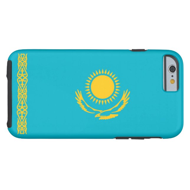 Flag of Kazakhstan Case-Mate iPhone Case (Back Horizontal)