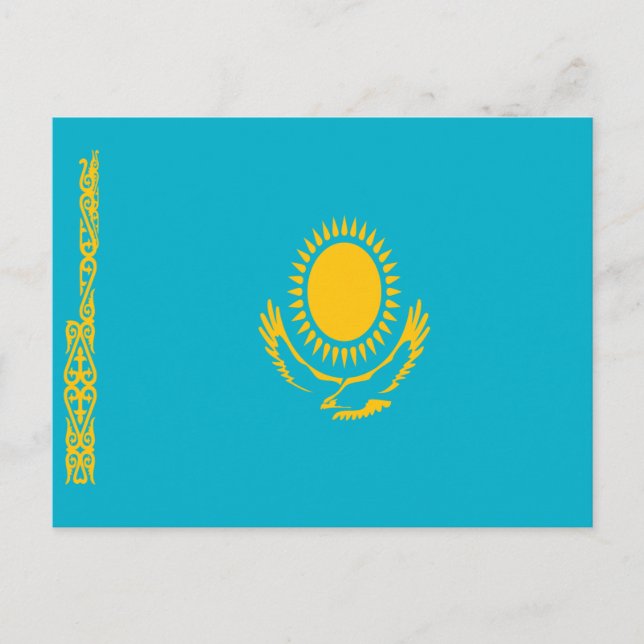 Flag of Kazakhstan Postcard (Front)