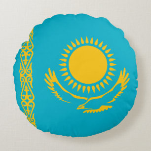 Flag of Kazakhstan Round Cushion