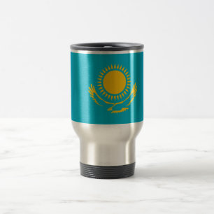 Flag of Kazakhstan Travel/Commuter Mug
