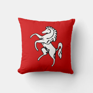 Flag of Kent (White Horse) (County of England, UK) Cushion