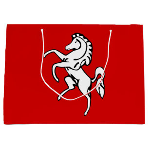 Flag of Kent (White Horse) (County of England, UK) Large Gift Bag