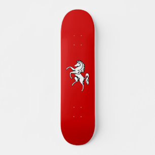 Flag of Kent (White Horse) (County of England, UK) Skateboard