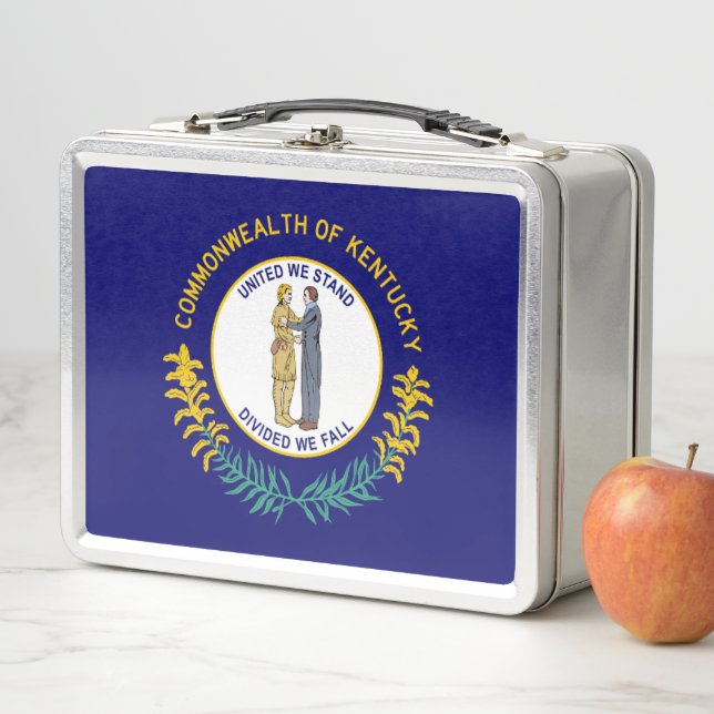 Flag of Kentucky Metal Lunch Box (In Situ)