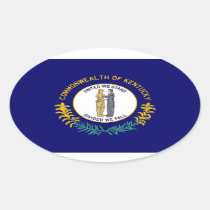 Flag of Kentucky Oval Sticker