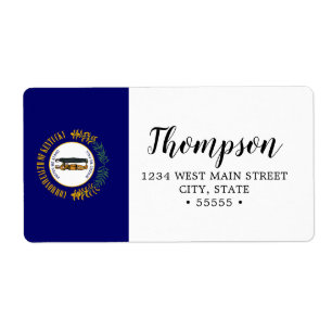 Flag of Kentucky Return Label