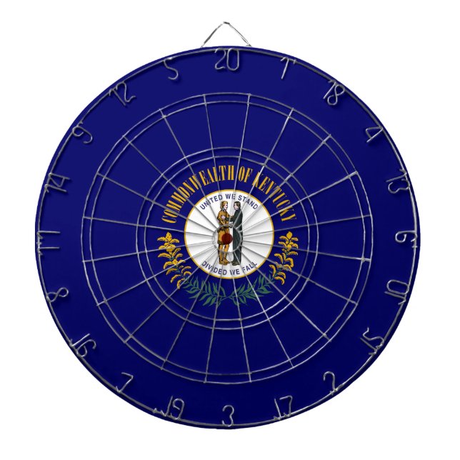 Flag of Kentucky (US State) Dartboard (Front)