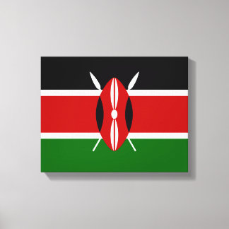 Flag of Kenya Africa Canvas Print