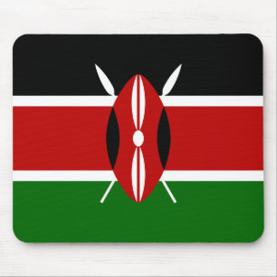 Flag of Kenya Africa Mouse Mat