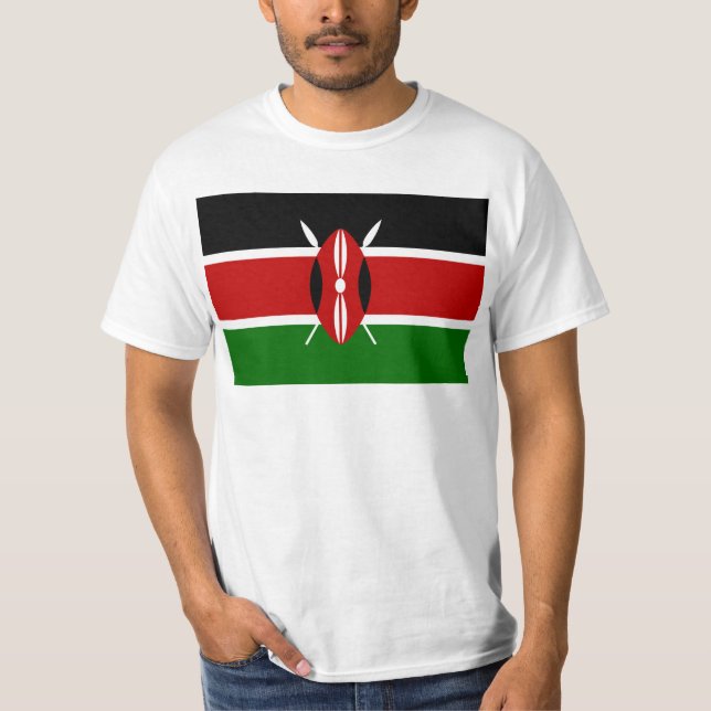 Flag of Kenya Africa T-Shirt (Front)