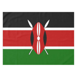Flag of Kenya Bendera ya Kenya Tablecloth