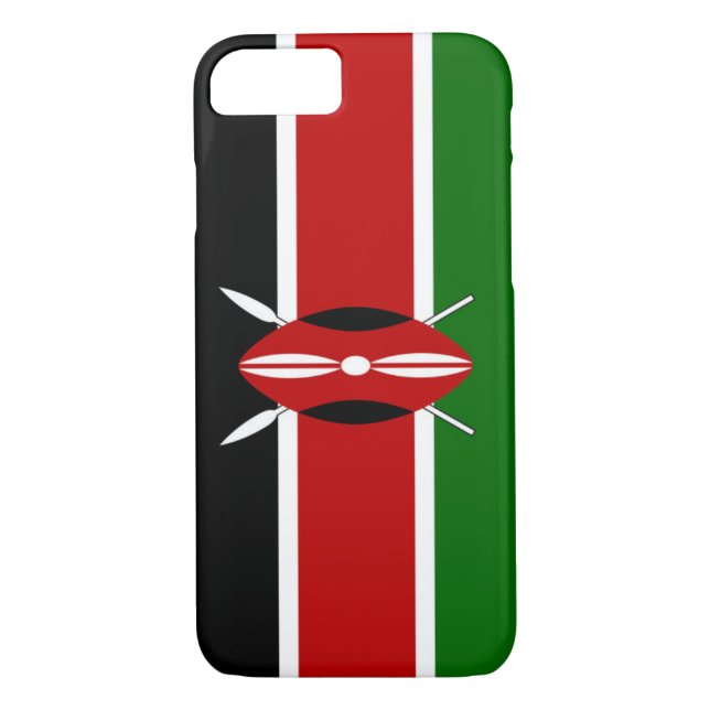 Flag of Kenya Case-Mate iPhone Case (Back)