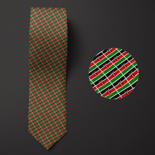 Flag of Kenya Pattern Tie