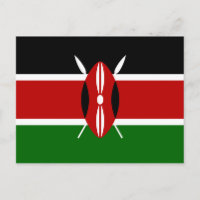 Flag of Kenya Postcard