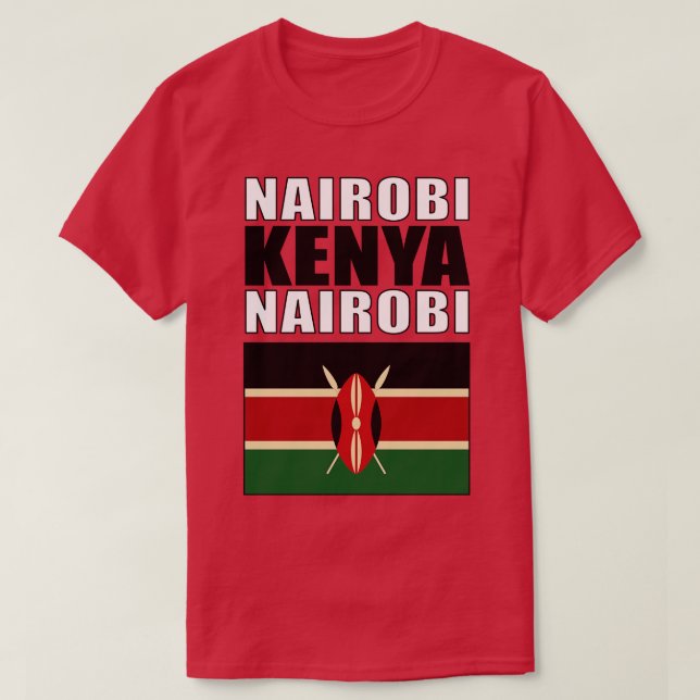 Flag of Kenya T-Shirt (Design Front)