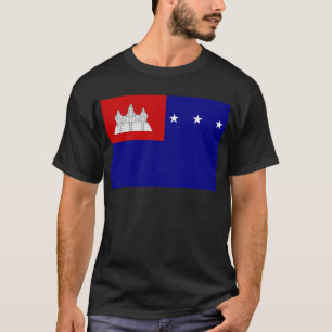 Flag of Khmer Republic (សាធារណរដ្ឋខ្មែរ) T-Shirt