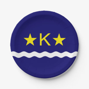 Flag of Kinshasa, Congo Paper Plates