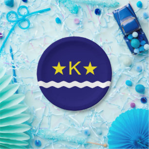 Flag of Kinshasa, Congo Paper Plates