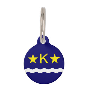 Flag of Kinshasa, Congo Pet ID Tag