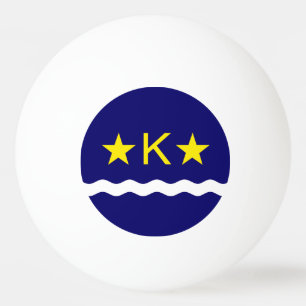 Flag of Kinshasa, Congo Ping Pong Ball