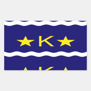 Flag of Kinshasa, Congo Rectangular Sticker