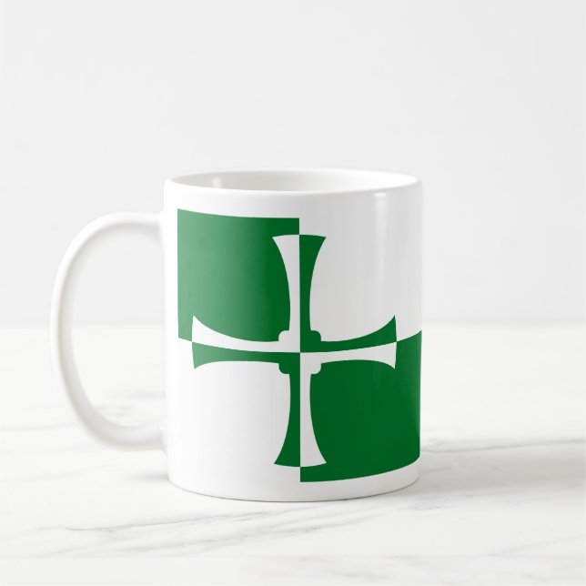 Flag of Kirkcudbrightshire Coffee Mug (Left)