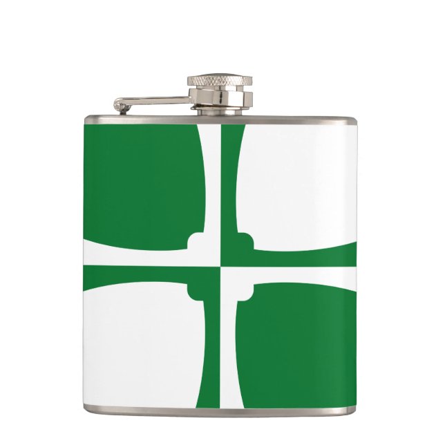 Flag of Kirkcudbrightshire Hip Flask (Front)