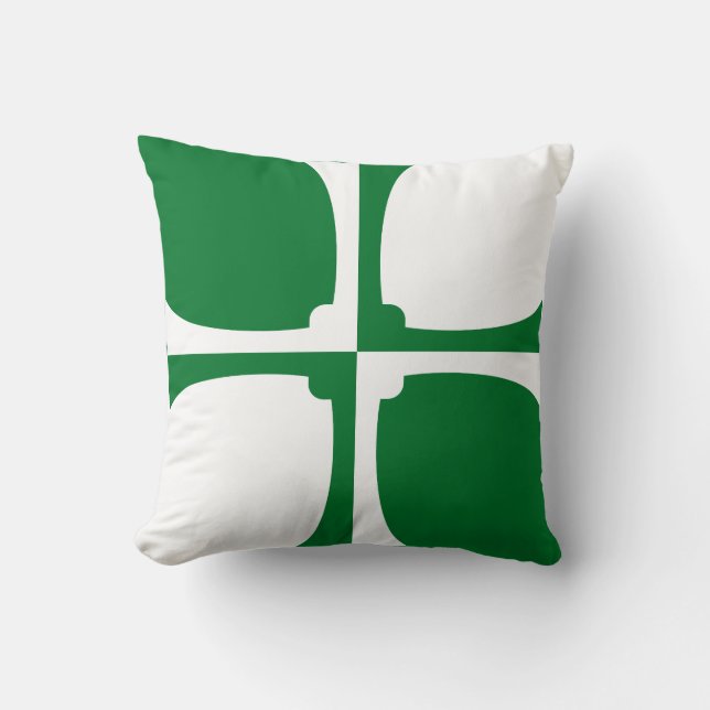 Flag of Kirkcudbrightshire Throw Pillow (Front)