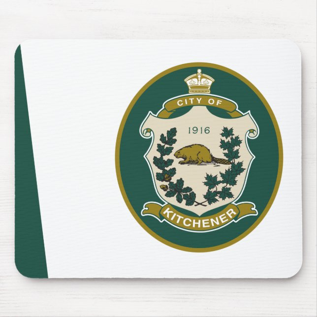 Flag of Kitchener (Ontario, Canada) Mouse Mat (Front)