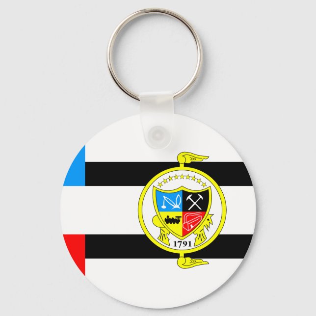 Flag of Knoxville, Tennessee Key Ring (Front)