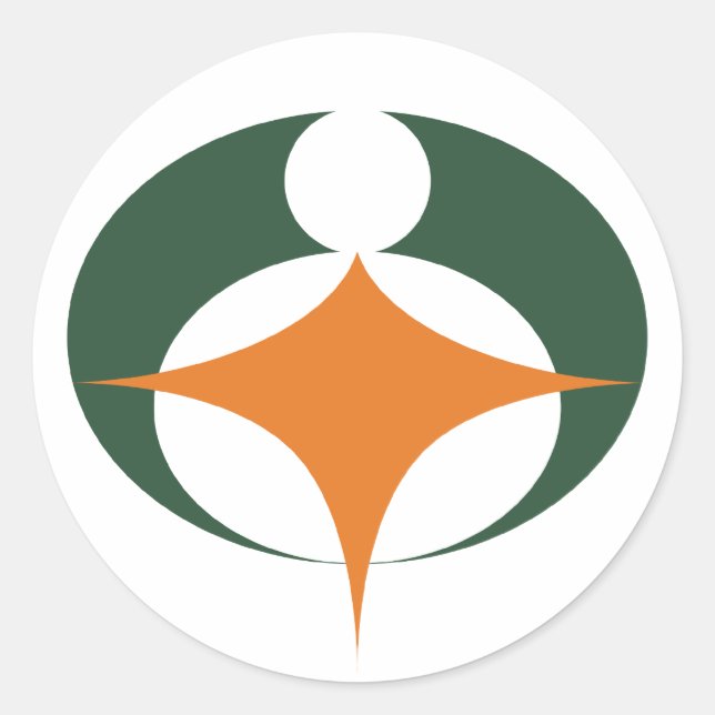 Flag of Koga, Shiga, Japan Classic Round Sticker (Front)