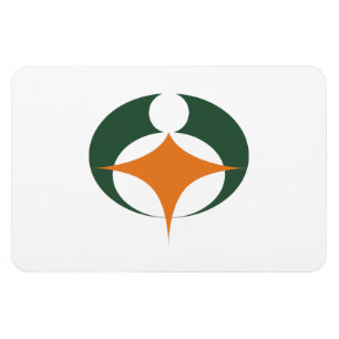 Flag of Koga, Shiga, Japan Magnet