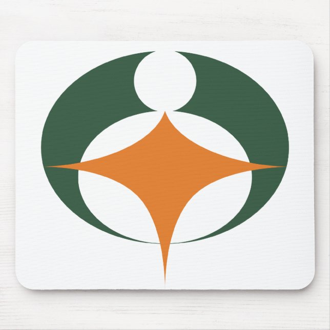 Flag of Koga, Shiga, Japan Mouse Mat (Front)