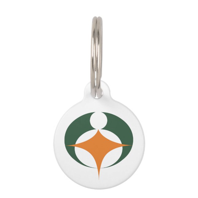 Flag of Koga, Shiga, Japan Pet Tag (Front)