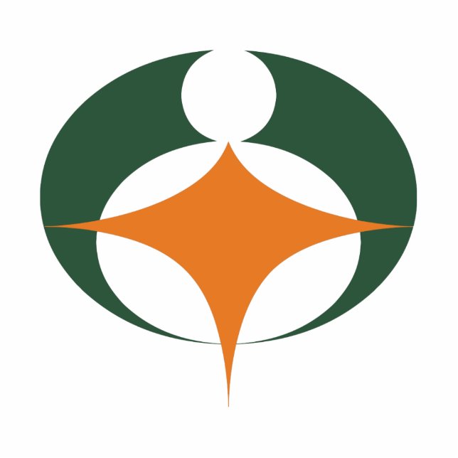 Flag of Koga, Shiga, Japan Standing Photo Sculpture (Front)