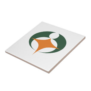 Flag of Koga, Shiga, Japan Tile