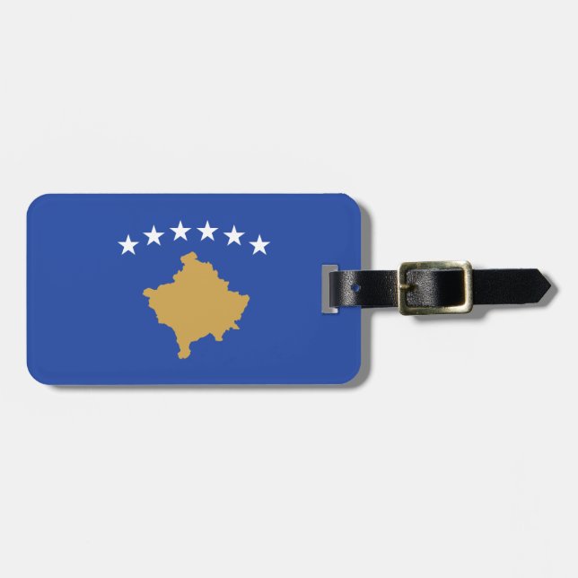 Flag of Kosovo Luggage Tag (Front Horizontal)