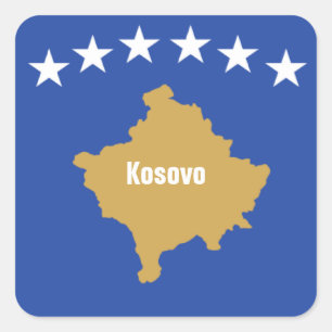 Flag of Kosovo Square Sticker