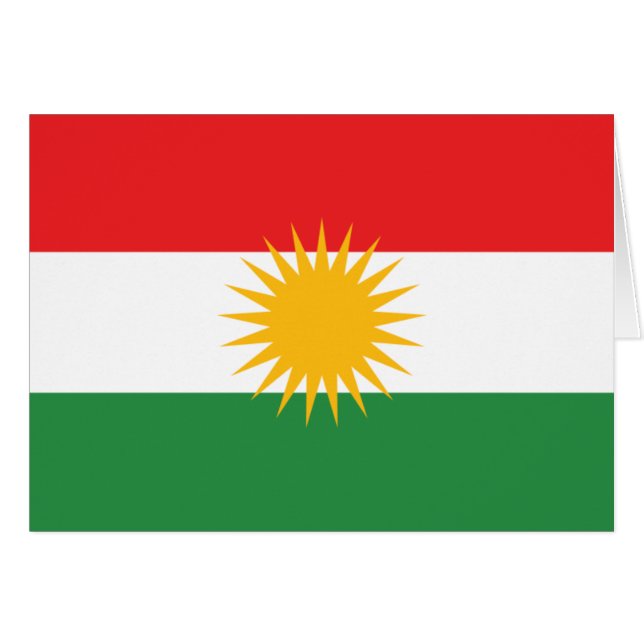 Flag of Kurdistan (Front Horizontal)