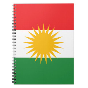 Flag of Kurdistan (Alay Kurdistan or Alaya Rengîn) Notebook