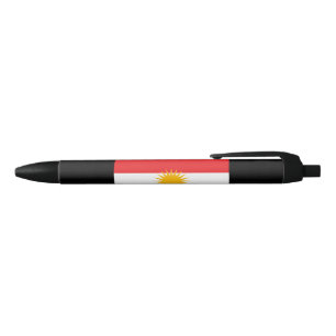 Flag of Kurdistan Black Ink Pen
