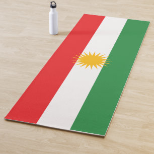 Flag of Kurdistan (Kurdish) Yoga Mat
