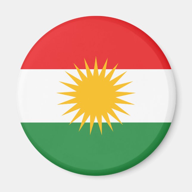 Flag of Kurdistan Magnet (Front)